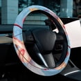 thumbnail image 6 of Cupid 14.5 Inch Printing PVC Leather Car Wheel Cover Steering Wheel Cover Auto Accessories, 6 of 6