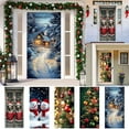 thumbnail image 7 of Christmas Snowman Door Cover Decorative Tapestry Holiday Party Door Curtain Tapestry Door Cover Christmas Party Decoration, 7 of 7