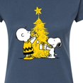 thumbnail image 3 of Peanuts - Xmas Charlie And Snoopy - Juniors Fitted Graphic T-Shirt, 3 of 6