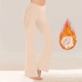 thumbnail image 2 of Turilly Women's Cozy Fleece Lined Flare Leggings High Waisted Thermal Yoga Pants for Winter Wear, 2 of 8