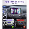 thumbnail image 2 of Radio estéreo de coche Podofo para Honda Civic 2006-2011, 10.1 pulgadas, Android, 2 of 8