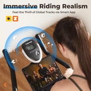YOSUDA Exercise Bike Magnetic Stationary Indoor Cycling Bike for Home 350lbs Weight Capacity, Comfortable Seat Cushion and Fitness Courses