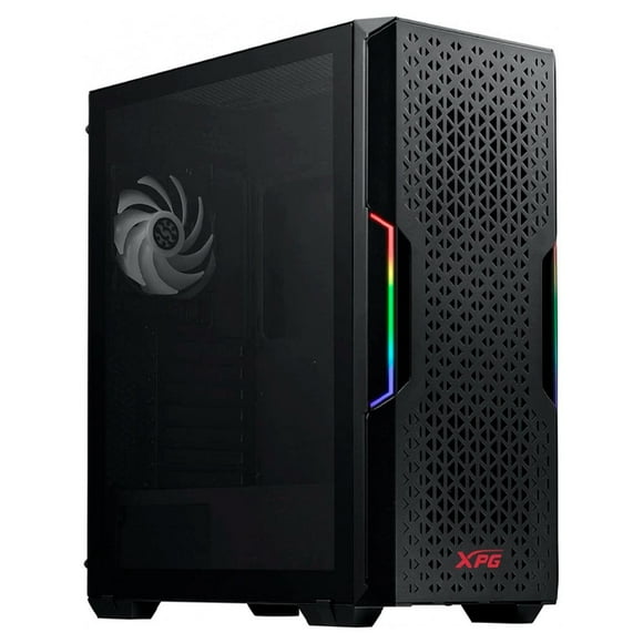 Gabinete Gamer XPG STARKER AIR ATX Media Torre 2 FAN Cristal Templado ARGB Negro