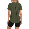 thumbnail image 2 of Betivan Womens Workout Tops Sun Protection Running Pliates Athletic Lightweight Short Sleeve Tops for Women Fitness Clothing, 2 of 9