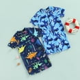thumbnail image 3 of Fortune Toddler Boy Swimsuit Baby Shark Swimwear Rash Guard Swimsuit One Piece Bathing Suit, 3 of 9
