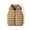 Khaki, variant on GYRATEDREAM Kids Toddler Puffer Down Vest for Boys Girls Winter Warm Sleeveless Padded Jacket Unisex Stand Collar Outerwear 3-10T