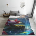 thumbnail image 5 of Fuzoiu Pond Cute Axolotl Print Ultra-Soft Micro Fleece Blanket,All Seasons Flannel Throw, Lightweight Blanket for Bed, Sofa, Couch, Movie Night, Camping, and Travel-, 5 of 7