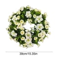 thumbnail image 3 of EGYMEN Spring Door Wreath, Winter Wreath with Artificial Greenery, Decorative Floral Wreath for Indoor and Outdoor Holiday Decor, Natural Style Festive Wreath, 3 of 6