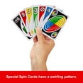 thumbnail image 5 of UNO Spin Card Game for Kid, Adult & Family Nights, Classic Play with Spinner, 5 of 7