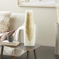 thumbnail image 2 of DecMode 20" Leaf Cream Polystone Vase with Gold Leaf Relief, 2 of 9