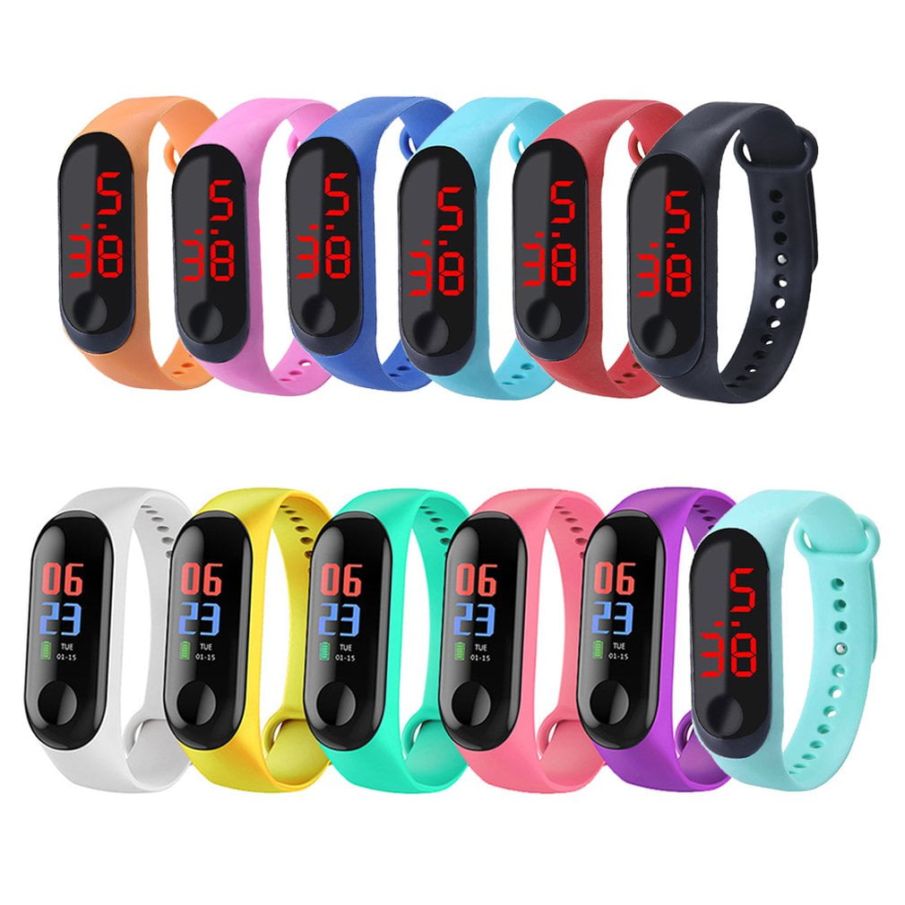 Bracelet Watch Band Digital Watch Red LED Watches Promotion Gift