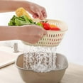 thumbnail image 1 of XWSHYW Utensilios y Gadgets de Cocina. Cesta de Drenaje para Lavabo de Lavado de Verduras de Doble Capa, Cesta de Drenaje para El Hogar, Sala de Estar, Platos de Frutas, Cesta de Drenaje de Cocina Gr, 1 of 3