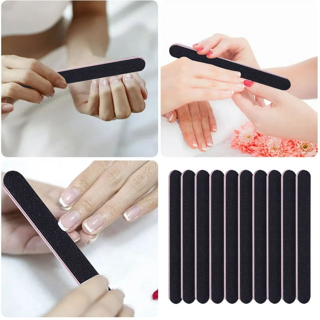 Nail File Category Manicure Tools for Shaping Nails with 10pc Strip Set to Achieve Precise Nail Edges and Smooth Finish 10PCS