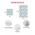 thumbnail image 7 of Easter Gnomes Eggs Kitchen Dish Towels for Drying Dishes Set of 2, Bunny Ears Spring Flowers Country Blue Waffle Weave Microfiber Hand Tea Bathroom Towels Quick Dry & Absorbent Towel 15.7x23.6, 7 of 7