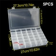 36 Compartment Organizer Box with Parkical Adjustable Dividers, 36