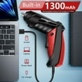 thumbnail image 4 of JENABOM Destornillador Eléctrico Inalámbrico 3.6V Recargable Pequeño Power Set de Taladro 3.0Nm Torque Máximo Giratorio con Luz LED para Herramientas de Bricolaje en Casa (14 Pzas Rojo), 4 of 7