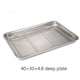 thumbnail image 3 of Bearachild Colador Rectangular Platos de almacenamiento de verduras Utensilios para hornear de acero inoxidable Rejilla de enfriamiento de alambre Cocina y Comedor 40×30×4.8 cm Bearachild HA067652-01, 3 of 6