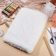 thumbnail image 5 of 1 yard Polyester Plush Fabric Carpet Pillow Accessories White 1550mm, 5 of 8