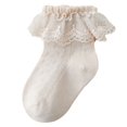 thumbnail image 5 of 4 Uds calcetines de niña bebé calcetines con volantes súper suaves calcetines de encaje para niñas calcetines bonitos con volantes para niñas de 3 a 5 años, 5 of 5