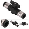 thumbnail image 3 of Herwey Pneumatic Valve Connector Manual Control Knob Switch Air Line Quick Connect Fittings 3/8in,Knob Valve Switch Connector,Pneumatic Valve Connector, 3 of 8