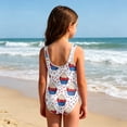 thumbnail image 5 of Grbisyd Girls Patriotic Suit Size 1-10 Years Cute Red White and Blue Swimsuit Girl Star Striped One Piece Swimwear for Summer Beach Wear, 5 of 6