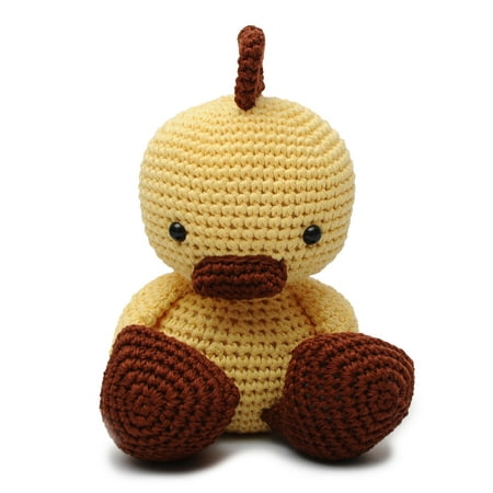 - Yellow-Brown Ducks Handmade Amigurumi Stuffed Toy Knit Crochet Doll VAC
