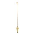 thumbnail image 2 of Here's a polished and professional product description based on your input:\n\n \n\n**Stylish Spiral Cone Metal Pendant Necklace with Hollow Chain –, 2 of 5