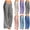 🔥 Gray, variant on Petite Linen Pants for Women Solid Color Drawstring Elastic Waist Holiday Pants Oversized Relaxed Fit Trousers with Pocket Beach Supplies for Summer and Hot Weather
