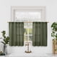 thumbnail image 1 of Cortinas LAMIT de lino, 86 x 76 cm, semitransparente, color verde oliva, 2 paneles, 1 of 9