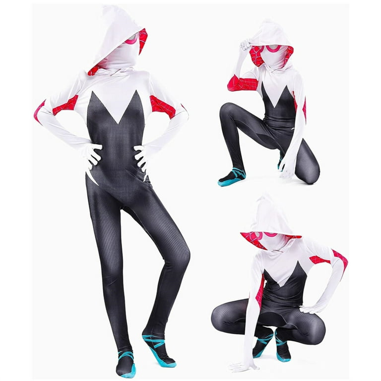 Spider-Girl Jumpsuit Spider-Woman Bodysuit Cosplay Suit Costume Tights  Halloween
