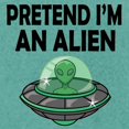 thumbnail image 3 of CafePress - Halloween Pretend Im An Alien T Shirt - Womens Comfort Colors® Shirt, 3 of 4