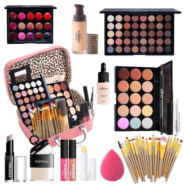 Kit de maquillaje OAWLY All In One Eyeshadow Lipstick Foundation