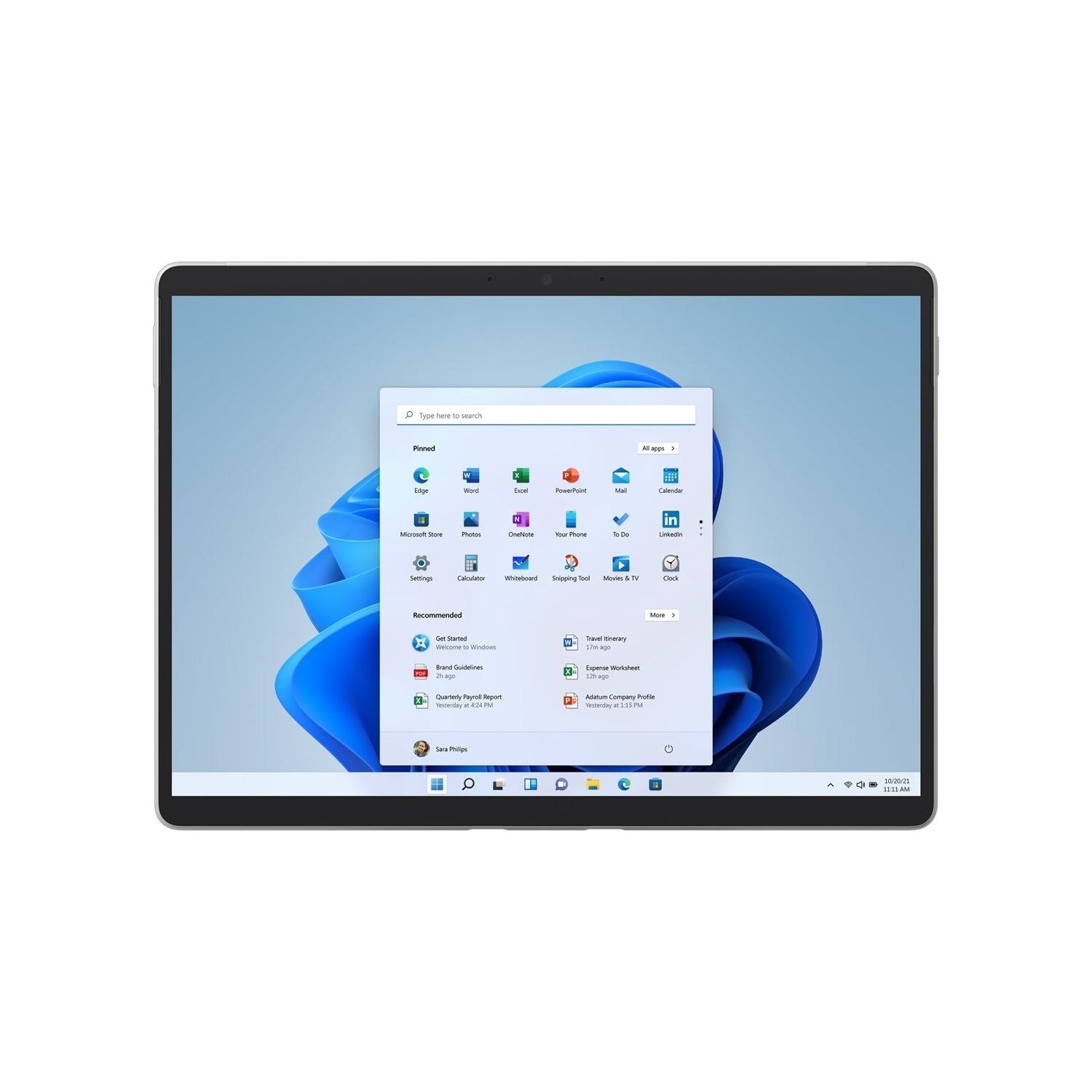 Microsoft Surface Go 3 10.5" Pixel Sense Display, 10 Point Multi-Touch, Intel Core i3-10100Y, 8GB RAM, 128GB SSD, Platinum, Windows 11, 8VC-00001