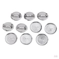thumbnail image 1 of Broches de base de broche Gloria 40 Uds Tono Plateado Brillante, 1 of 9