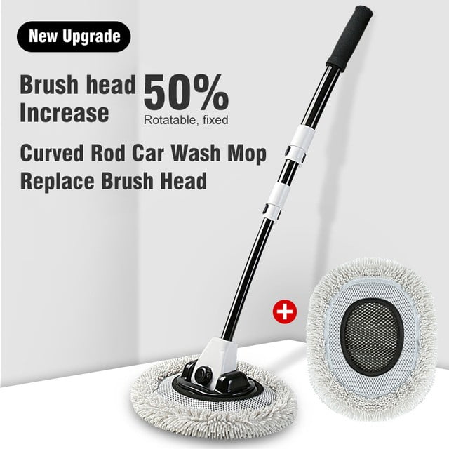 Sufanic Car Cleaning Brush Auto Wash Brush Telescoping Long Handle
