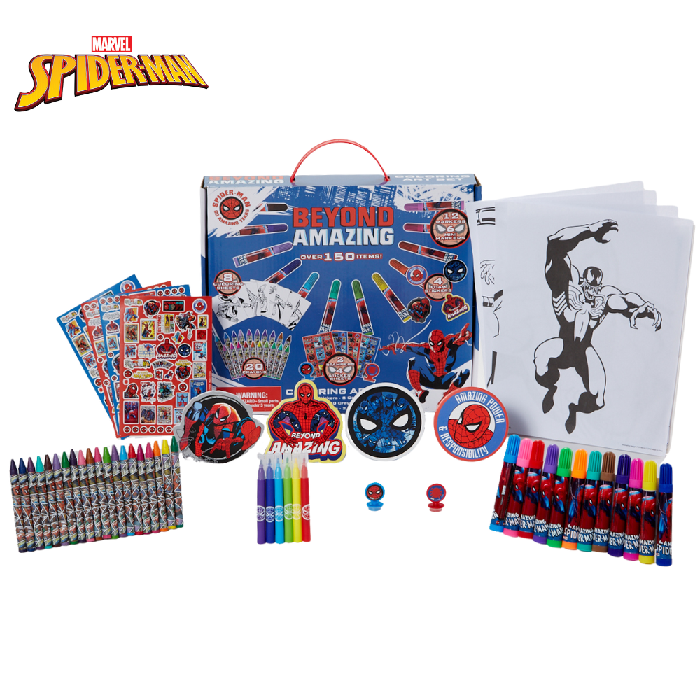 Crayola Color Wonder – Kit Coloriage Spider-Man, 18 Pages, Marqueurs Sans Tâches