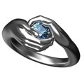 thumbnail image 2 of Manos Abrazando Anillos De Piedras Preciosas Azules Amor Creativo Para Siempre Anillo De Mano Para Mujeres Y Hombres Noticed AP006632-01, 2 of 6
