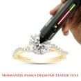 thumbnail image 7 of 1 1/3 ct.t.w Center 6.5MM Round Cut Lab Created Moissanite Diamond Solitaire Swirl Engagement Ring for Women In 10K Solid Yellow Gold (G-H Color, VVS1 Clarity, 1.33 Cttw)-10, 7 of 7