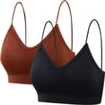 thumbnail image 1 of WZXFASHION Lady's Two Piece Set Seamless Top Strap Breast Pad Thread Plus Size Underwear Bra H L, 1 of 4