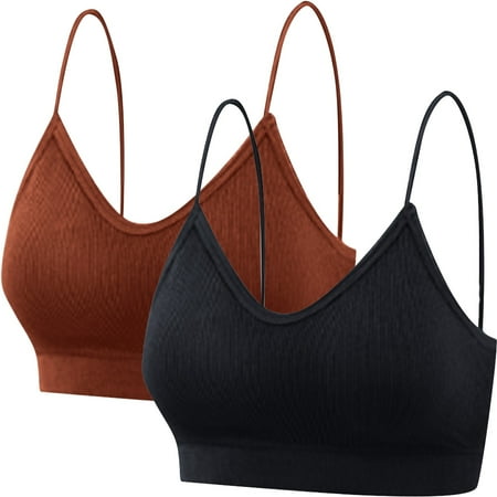 Pavied Minimizer Bras Bralettes for Women Seamless Bras Lady s Two Piece Set Seamless Top Strap Breast Pad Thread Plus Size Underwear Plus Size Bra Womens Bras H M