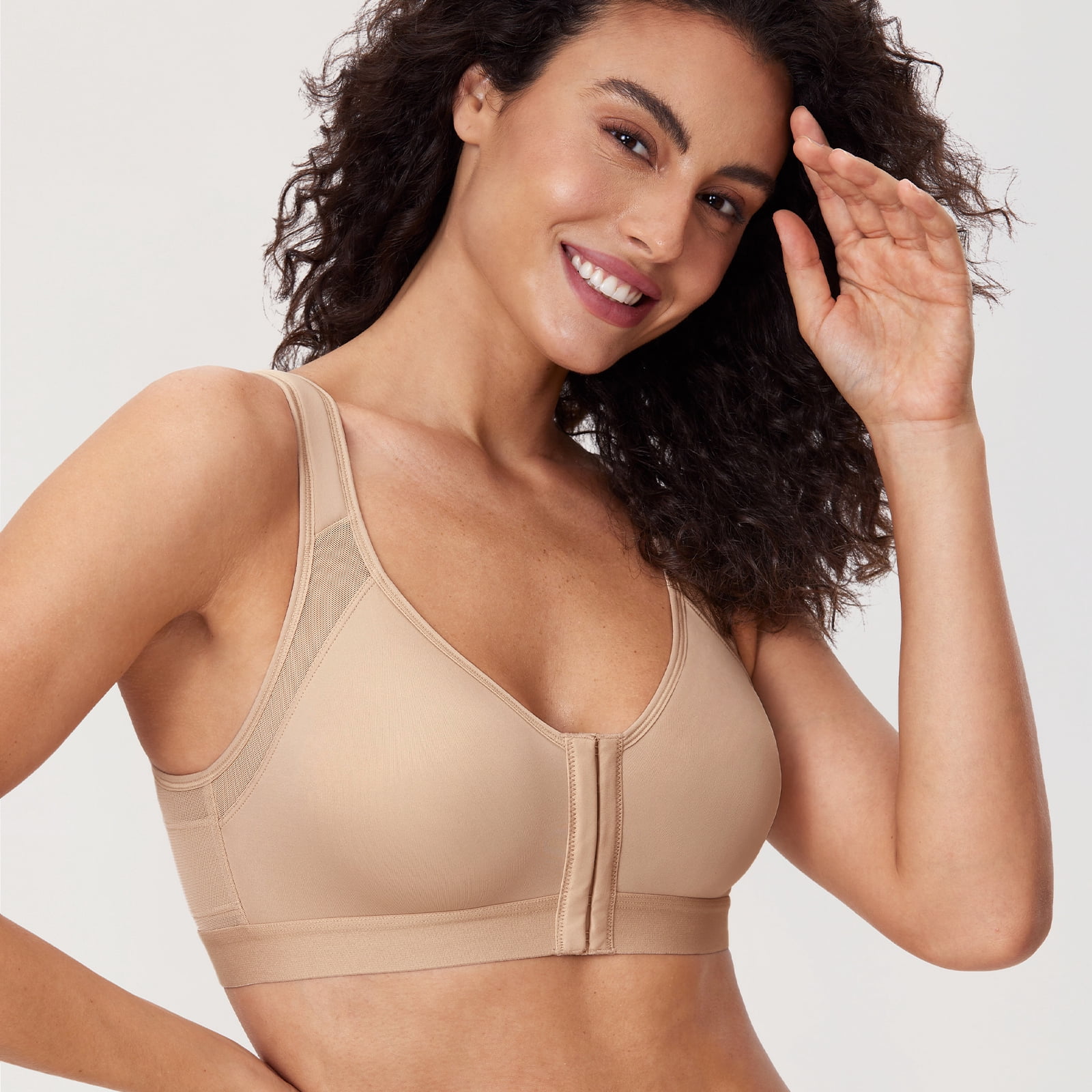 Delimira Women's Full Coverage Soft Cups Posture Bra Plus Size
