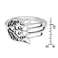 thumbnail image 4 of Evil Protection Hand of Hamsa .925 Sterling Silver Ring-10, 4 of 5