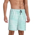 thumbnail image 2 of Pofeuu Blue Bright Print Men's Soft Woven Elastic Waistband Sleep Pajama Short-X-Large, 2 of 6