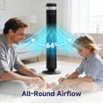 thumbnail image 6 of SHOUFTW Quiet Bladeless Tower Fan for Bedroom, 28dB Silent Cooling Fan with 12H Timer, 64° Oscillating, Smart Auto Mode for Home Office, Black, 6 of 8