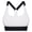 White, variant on Sports Bra for Women Seamless Workout Yoga Bra V-Neck Racerback Bralette For Fitness Training Comfortable Breathable Supportive Activewear Top Black 6