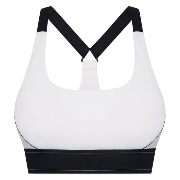Wdgfv Sports Bra for Women Seamless Workout Yoga Bra V-Neck Racerback Bralette For Fitness Training Comfortable Breathable Supportive Activewear Top White 10