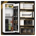 Lockable Rifle Racks Gun for Rifles and Pistols, 12-15 Long Storage Cabinet with Digital ...