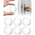 thumbnail image 1 of Bouchon de Poignée de Porte Murale, 6 x Bouchon de Porte Murale Transparent, Coussin de Protection Mural Rond, Tampon de Porte, Bouchon de Porte Adhésif, Amortisseur de Porte, 1 of 5