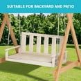 thumbnail image 4 of MUZZ Loveseat Outdoor Wood Swing,Garden Swings with for Adults Kids, Large Tree Swing for Yard Patio Porch Garden, Hanging Bench Chair Furniture for Deck, 700LBS Weight Capacity(Normal/Natural), 4 of 9