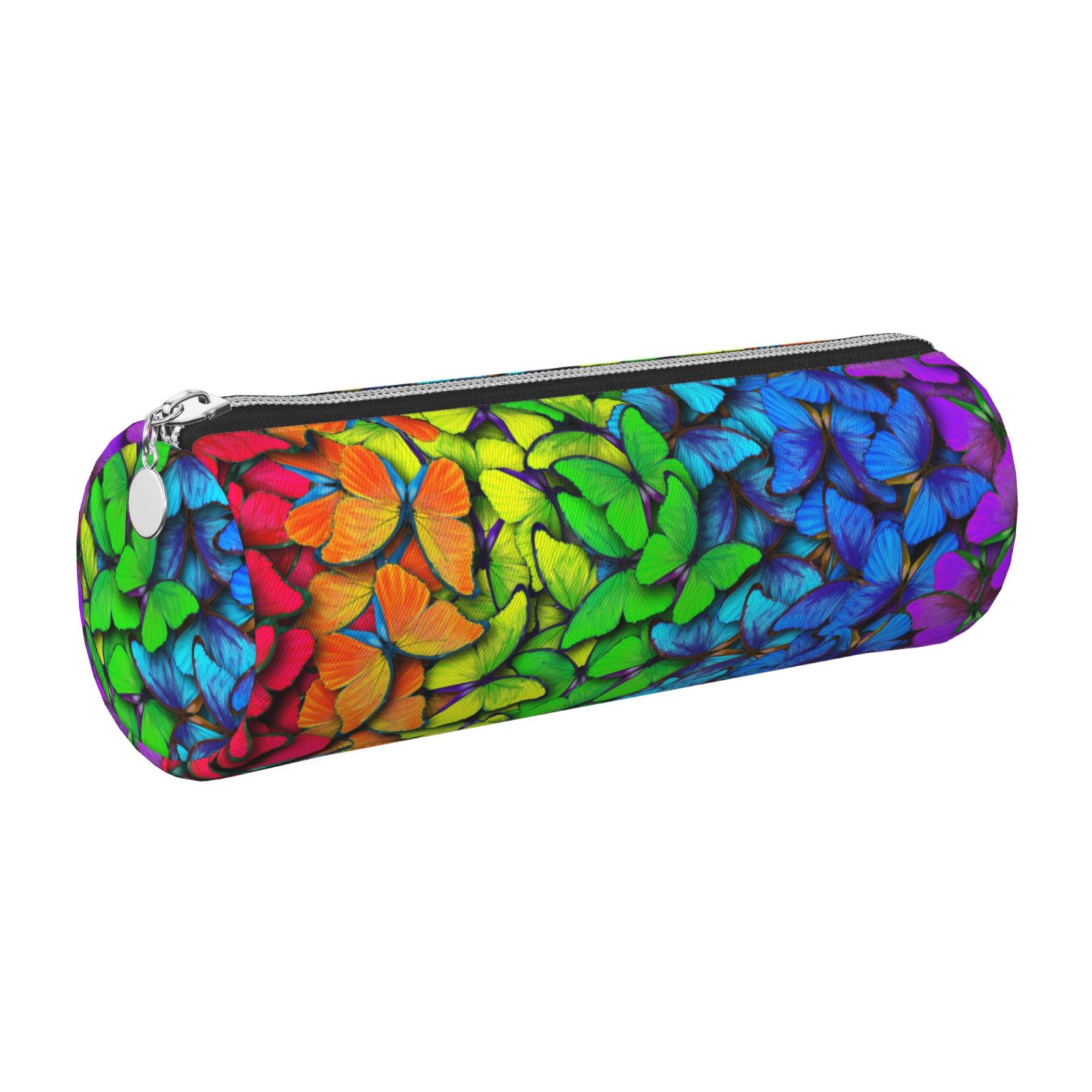 Easygdp Multicolored Butterflies for Leather Cylindrical Zipper